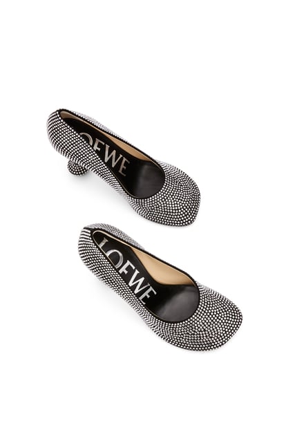 LOEWE Décolleté Toy in pelle scamosciata e strass  NERO plp_rd