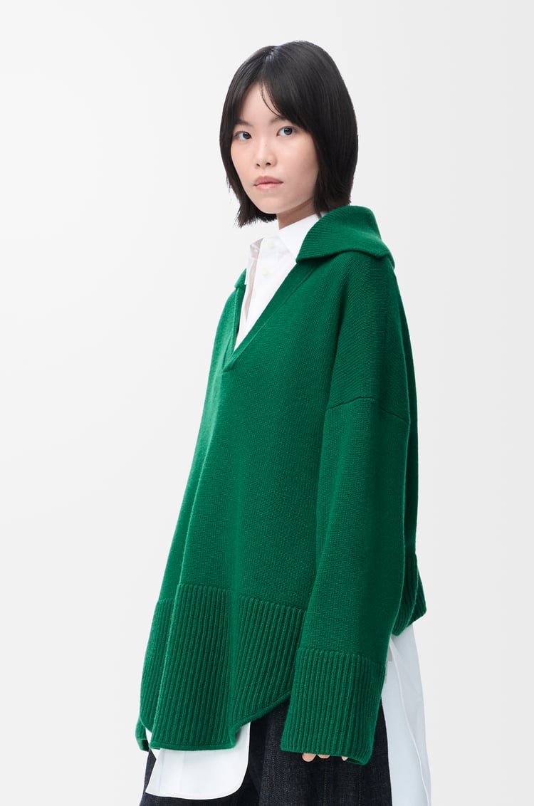 LOEWE ポロ セーター（カシミヤ） グリーン