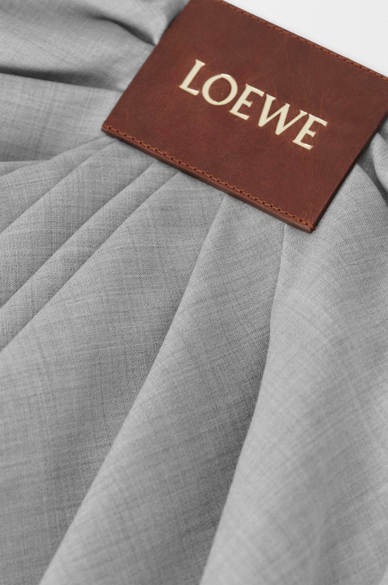 LOEWE Draped trousers in wool Light Grey plp_rd