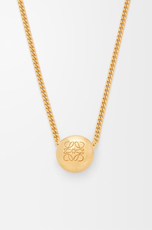 LOEWE Pebble necklace in sterling silver Gold