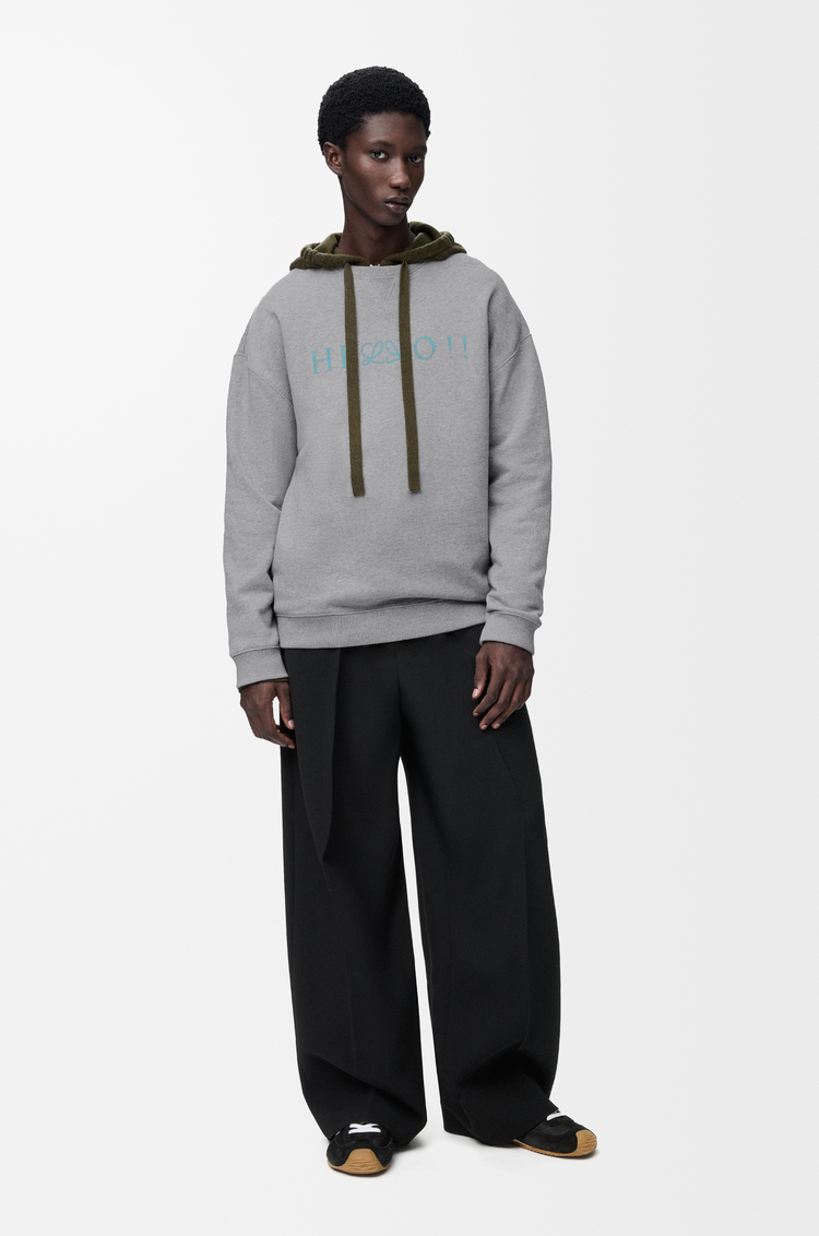 LOEWE Sweatshirt in cotton Grey Melange