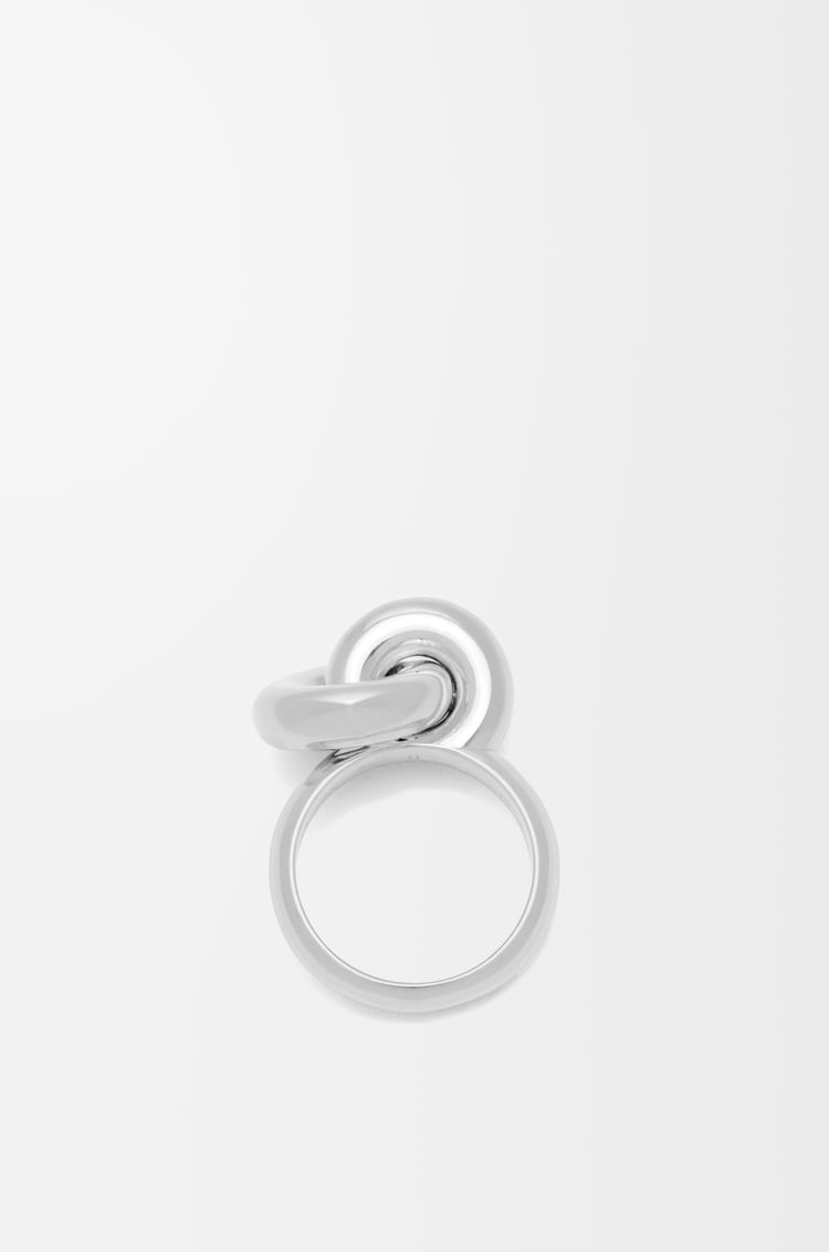 LOEWE Donut link ring in sterling silver Silver