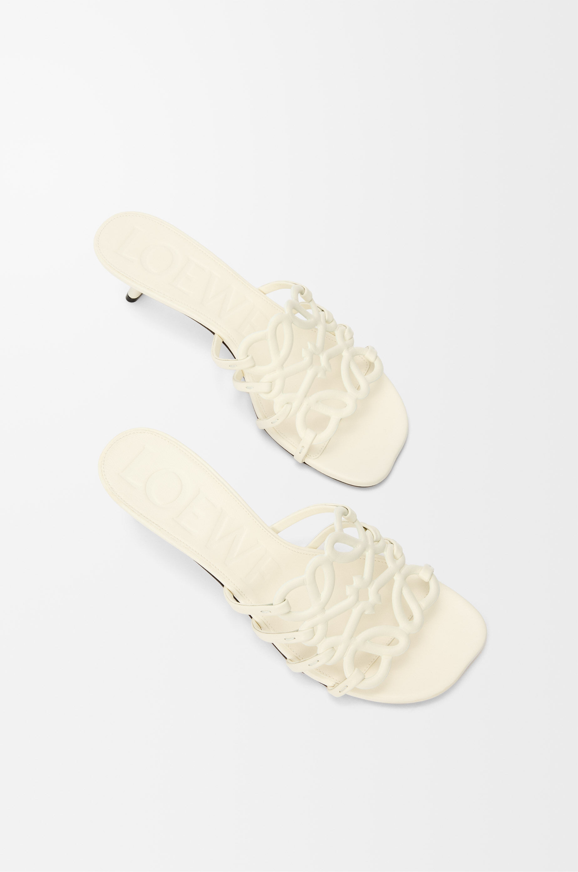 ペタル アナグラム スライド（ソフトカーフ） ホワイト - LOEWE
