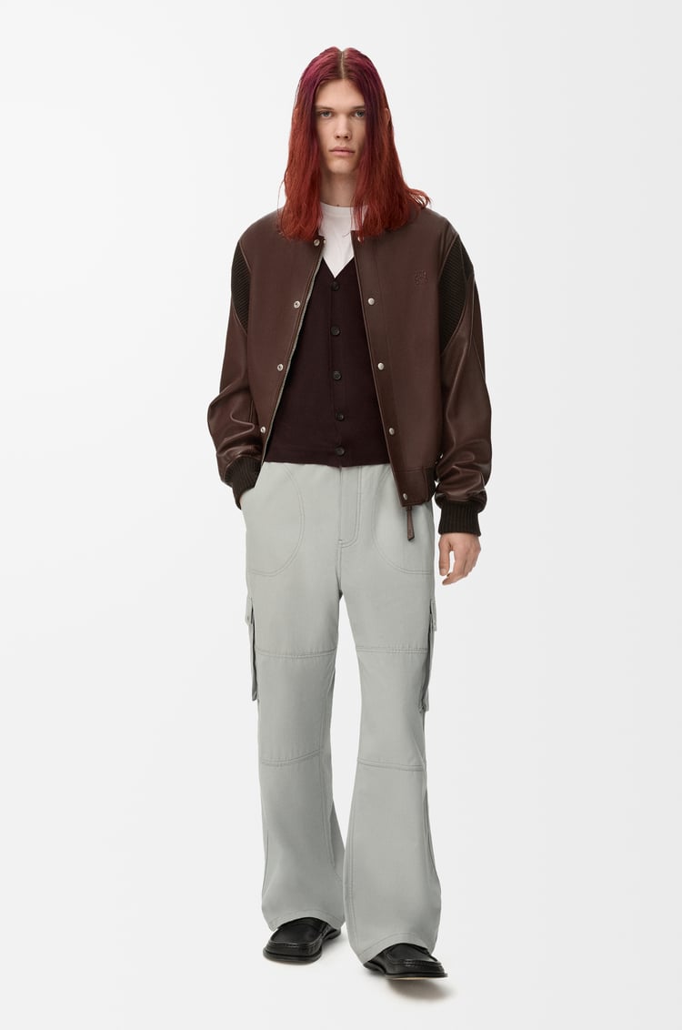 LOEWE Cardigan en laine Marron/Orange