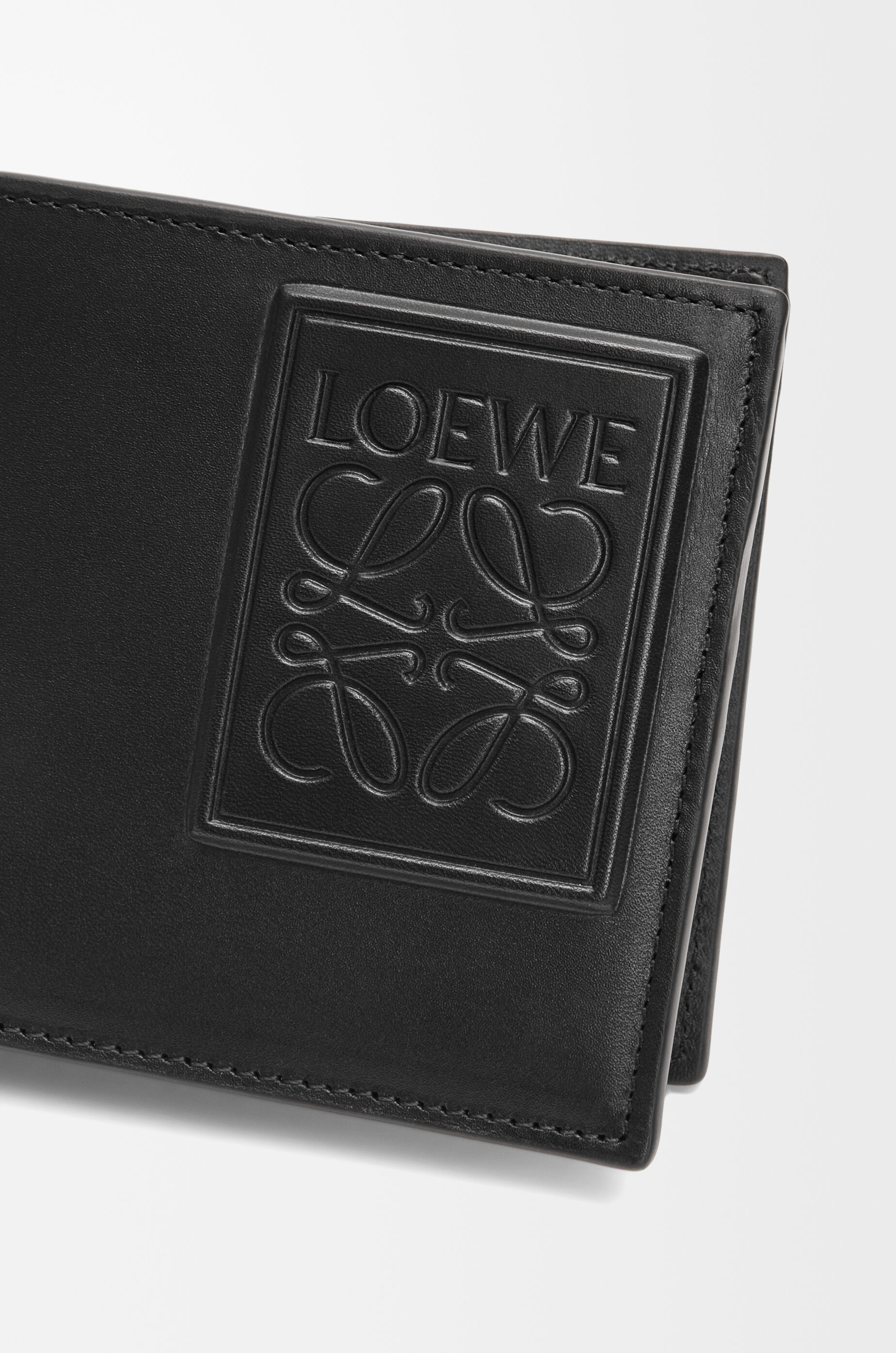 LOEWE ロエベ バイフォールド コインウォレット サテンカーフ ブラック バイフォールド コインウォレット（サテンカーフ） ブラック - LOEWE