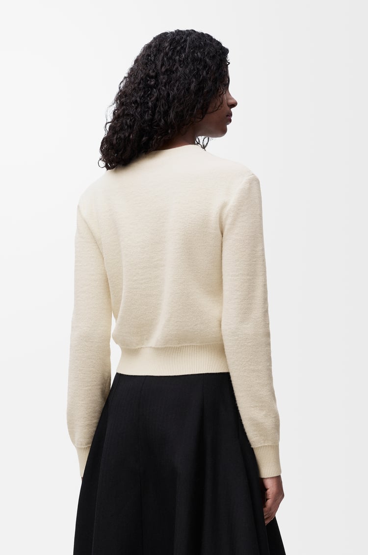 LOEWE Anagram sweater in wool Ecru