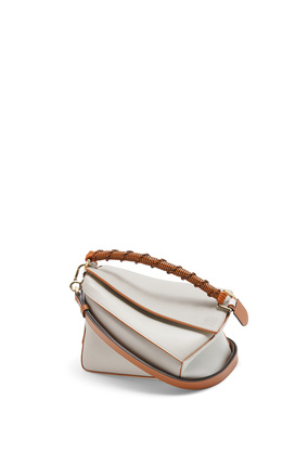 LOEWE Small Puzzle Edge bag in nappa calfskin Ghost/Soft White