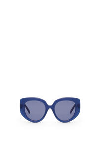 LOEWE Gafas de sol Butterfly en acetato Azul Medianoche