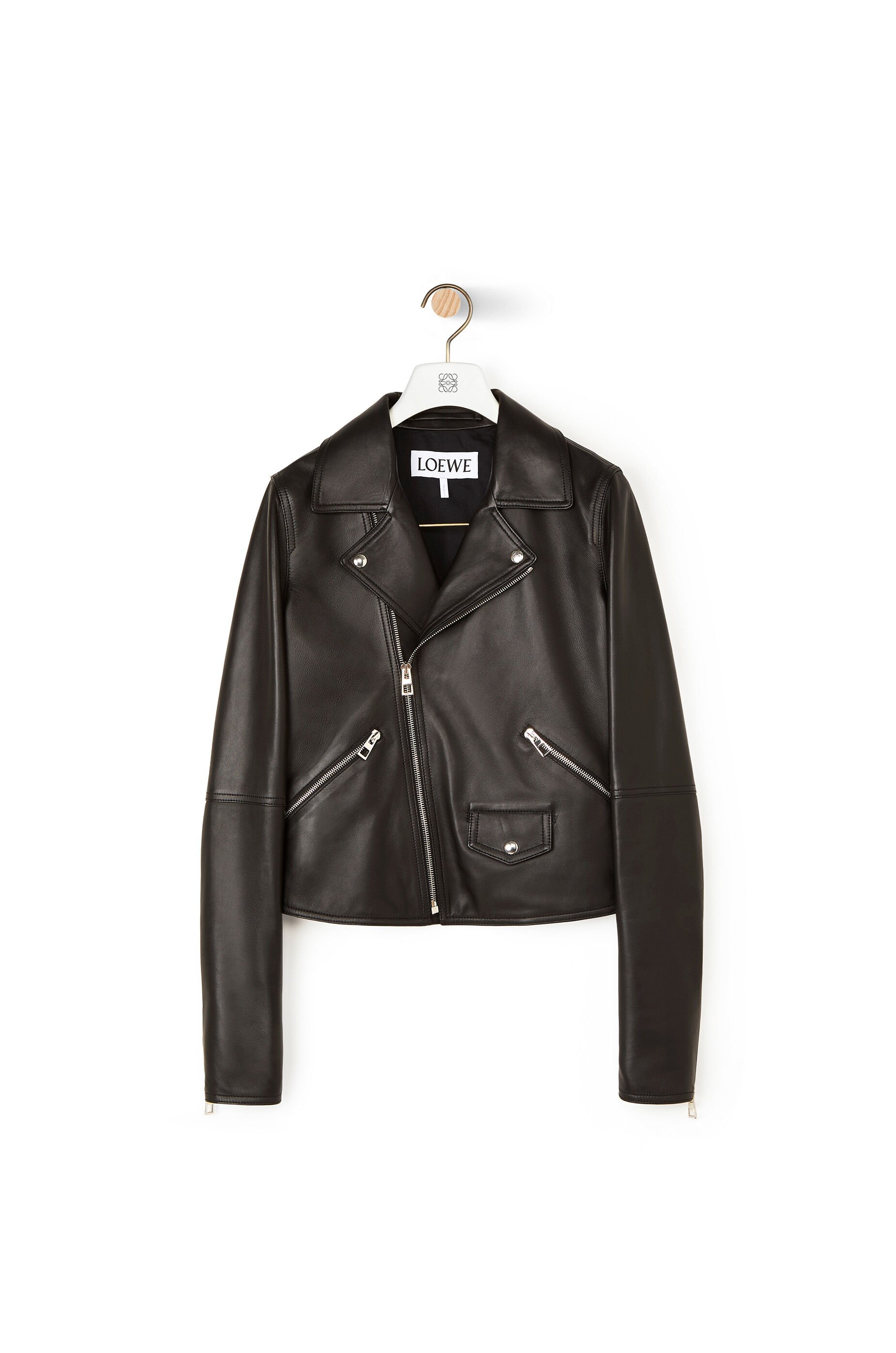日本限定モデル】 LOEWE袖ニットライダースジャケット - ライダース ...