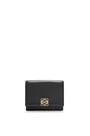 LOEWE Puffer Anagram trifold wallet in shiny nappa calfskin Black