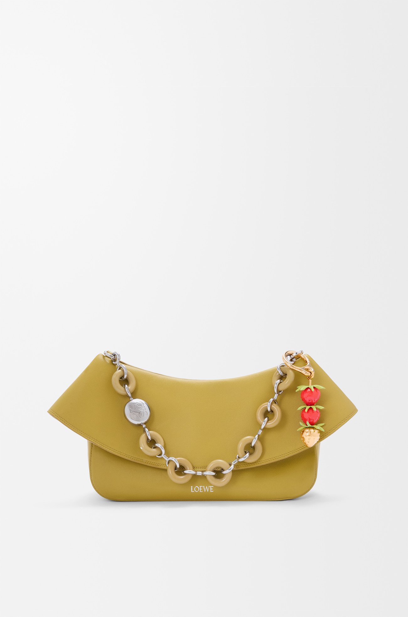 LOEWE Charm Strawberry  Rojo/Dorado