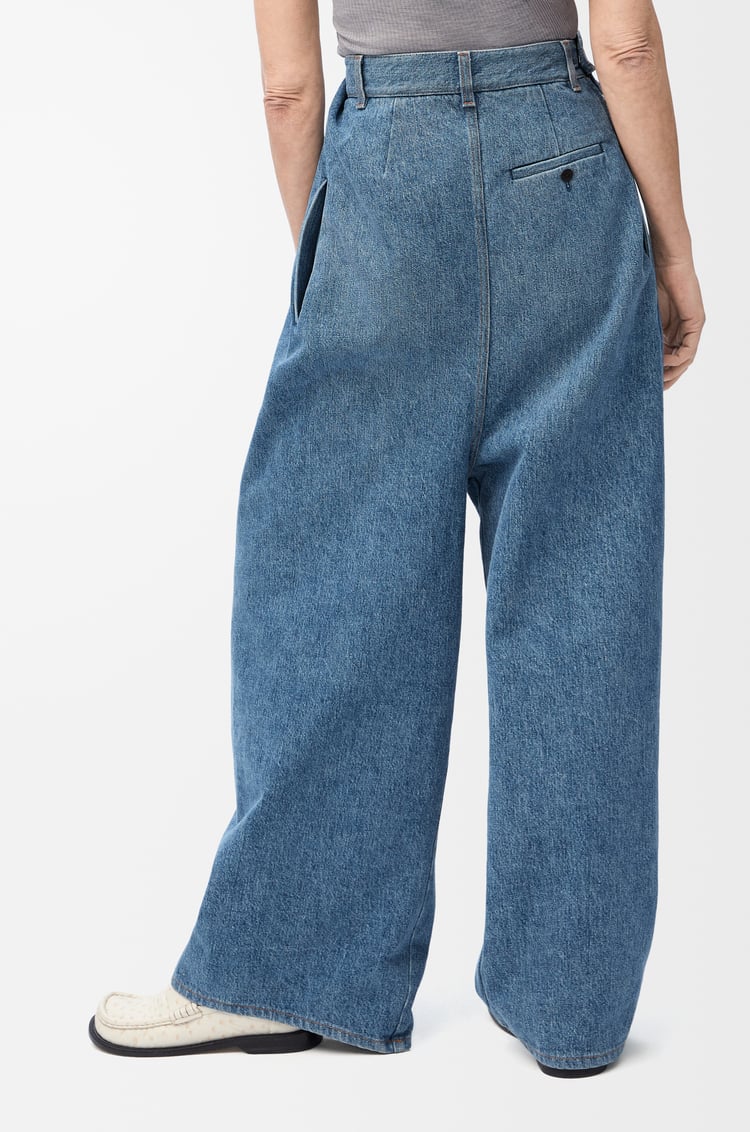 LOEWE ドレープ ジーンズ（デニム） インディゴブルー