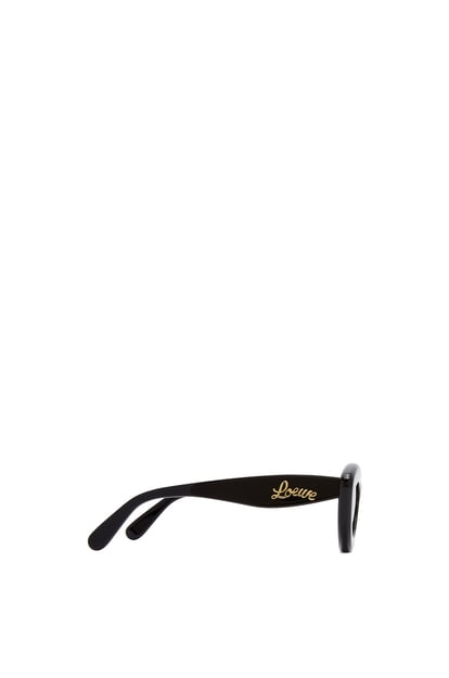 LOEWE Cateye Sonnenbrille aus Acetat Schwarz plp_rd