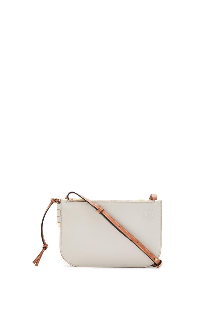 ゲート ダブル ジップ ポーチ ソフト カーフスキン Light Ghost Ghost Loewe ゲート ダブル ジップ ポーチ ソフト カーフスキン Light Ghost Ghost Loewe