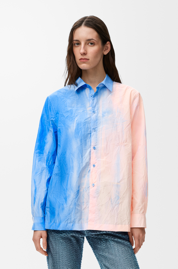 LOEWE Shirt in technical cotton Light Blue