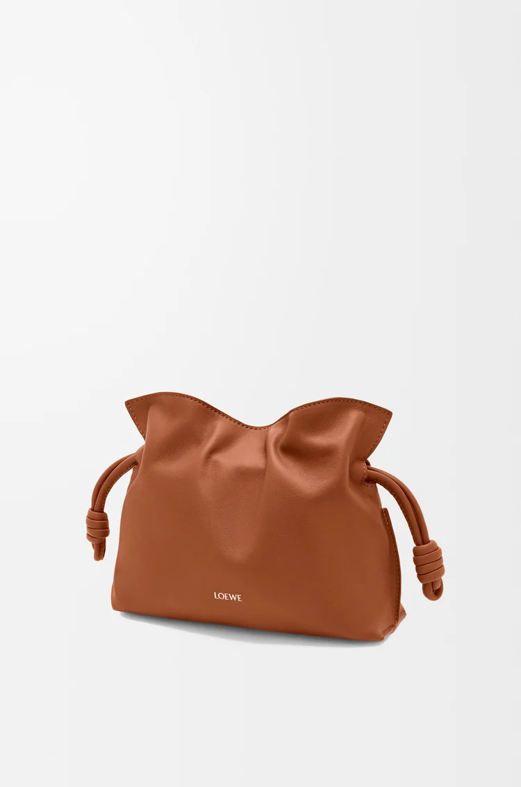 LOEWE フラメンコクラッチ ミニ（ナパカーフ） スクワラルブラウン