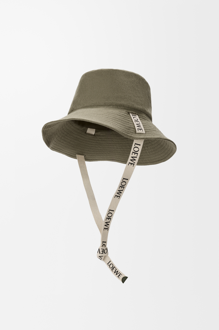 LOEWE Fisherman hat in canvas Dark Khaki