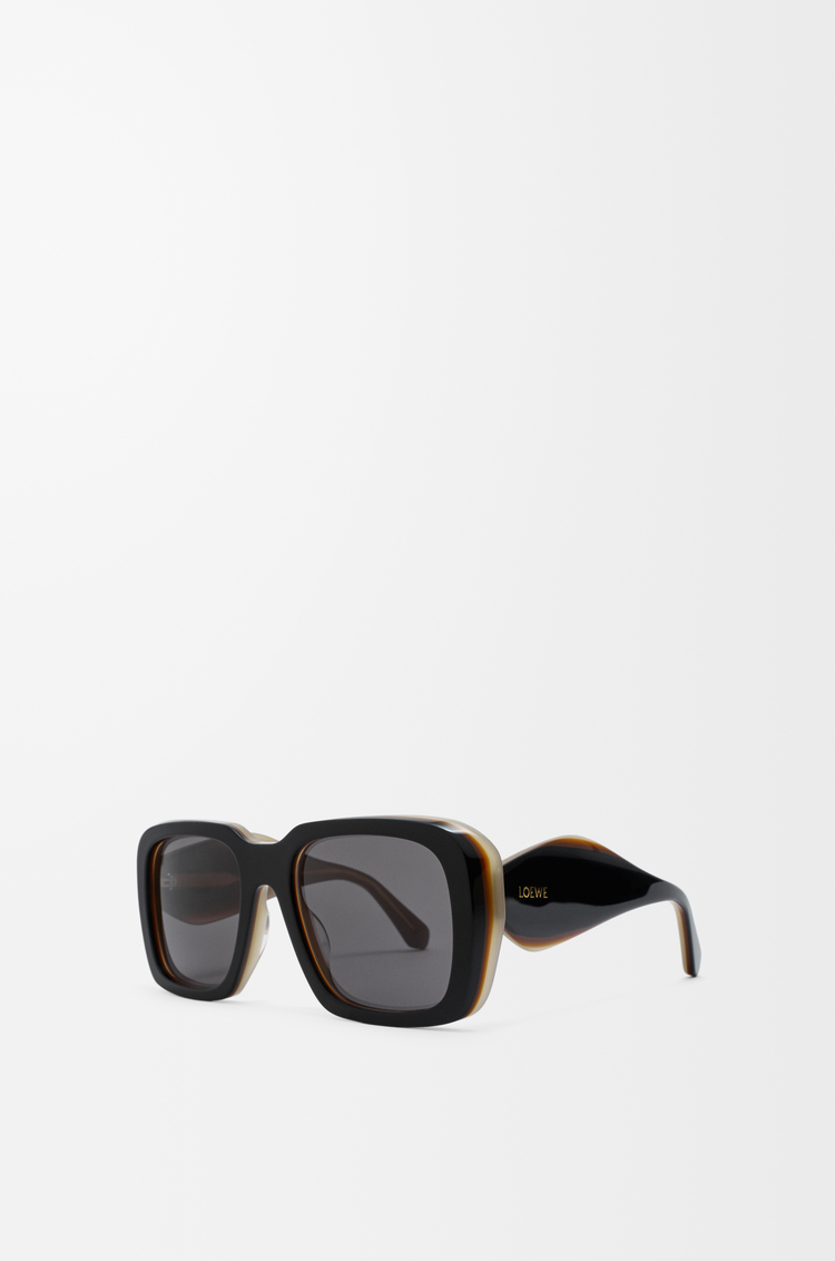 LOEWE Sierra 方形太阳镜 黑色