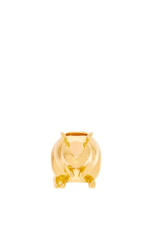 LOEWE アニマル ダイス スモール (メタル) ゴールド