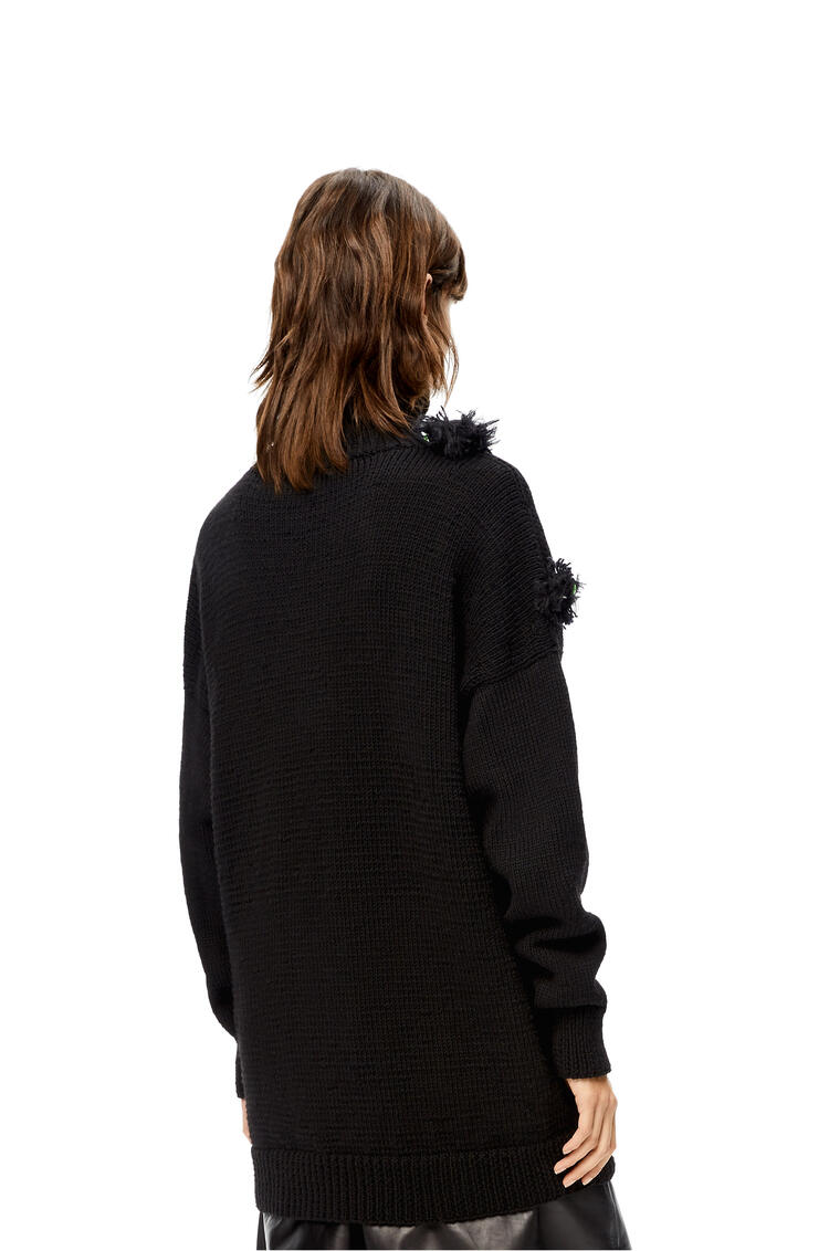 LOEWE Susuwatari high neck sweater in wool Black pdp_rd
