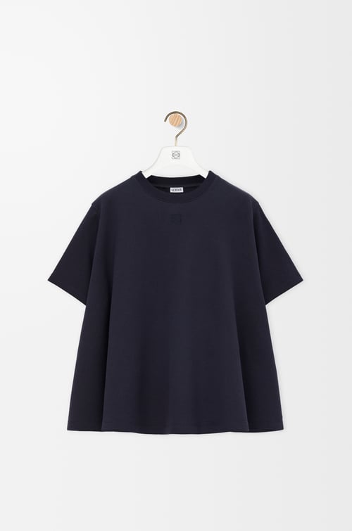 LOEWE Trapeze top in cotton blend Dark Navy Blue plp_rd