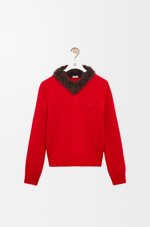 LOEWE Jersey en lana Rojo