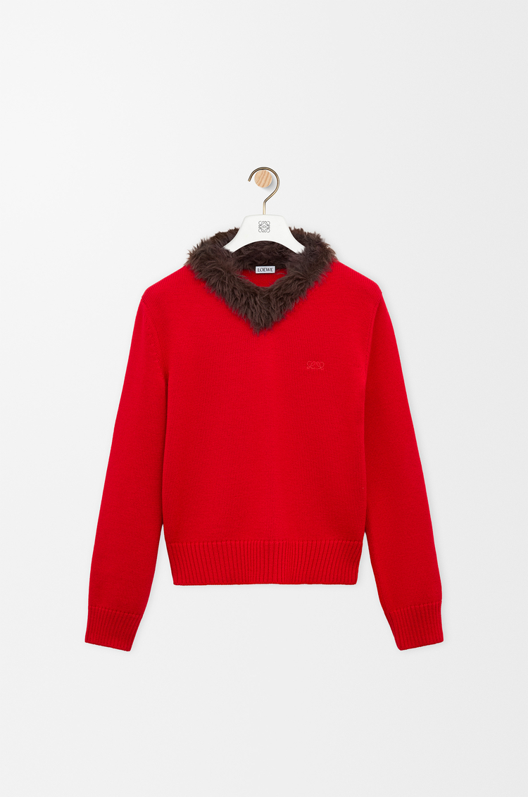 LOEWE Jersey en lana Rojo