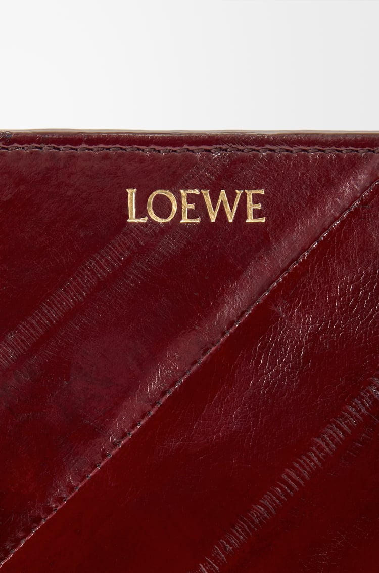 LOEWE Knot compact wallet in hagfish Dark Burgundy