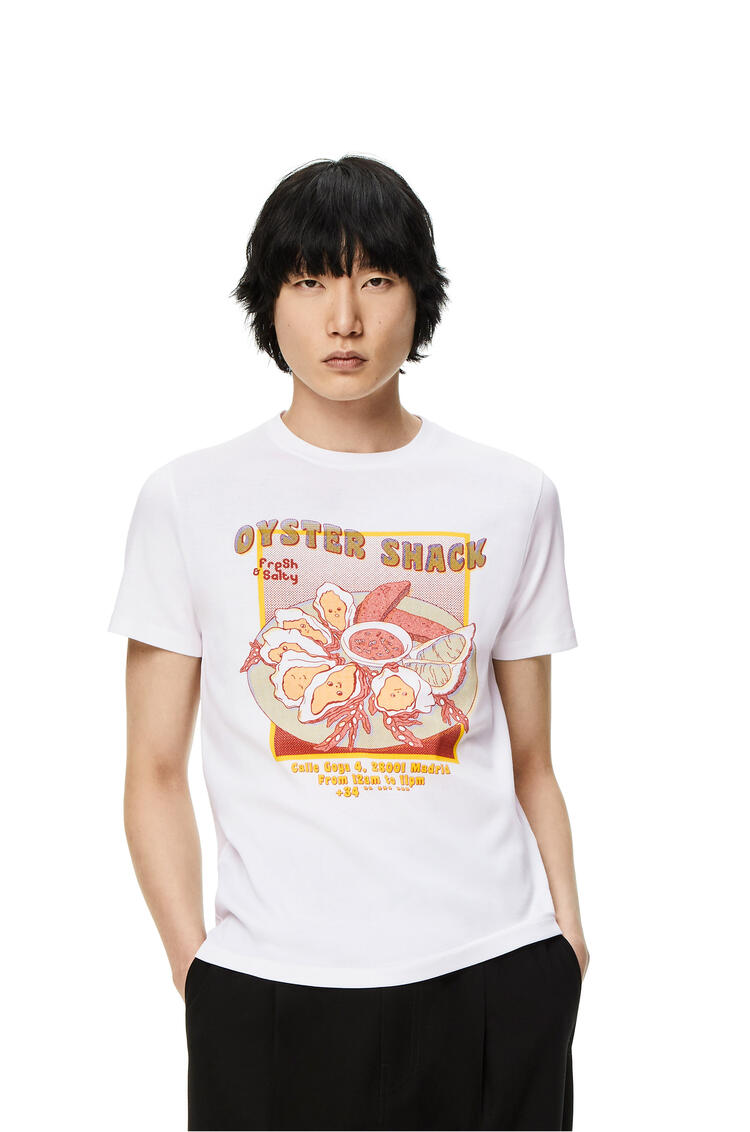 LOEWE Oyster print T-shirt in cotton White