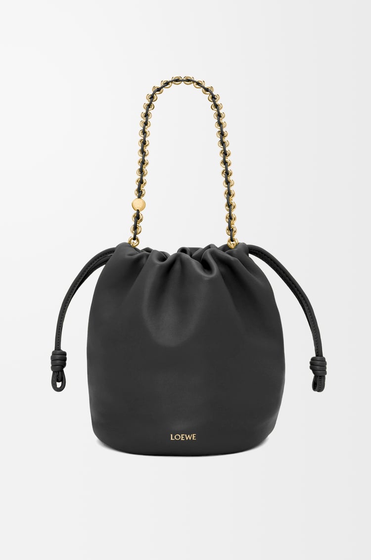 LOEWE Flamenco purse bucket in mellow nappa lambskin Black