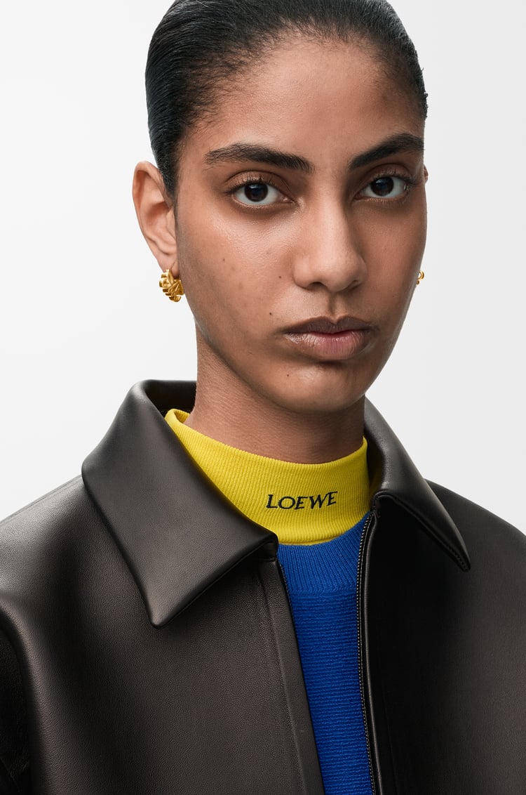 LOEWE Anagram Bombé hoop earrings Gold