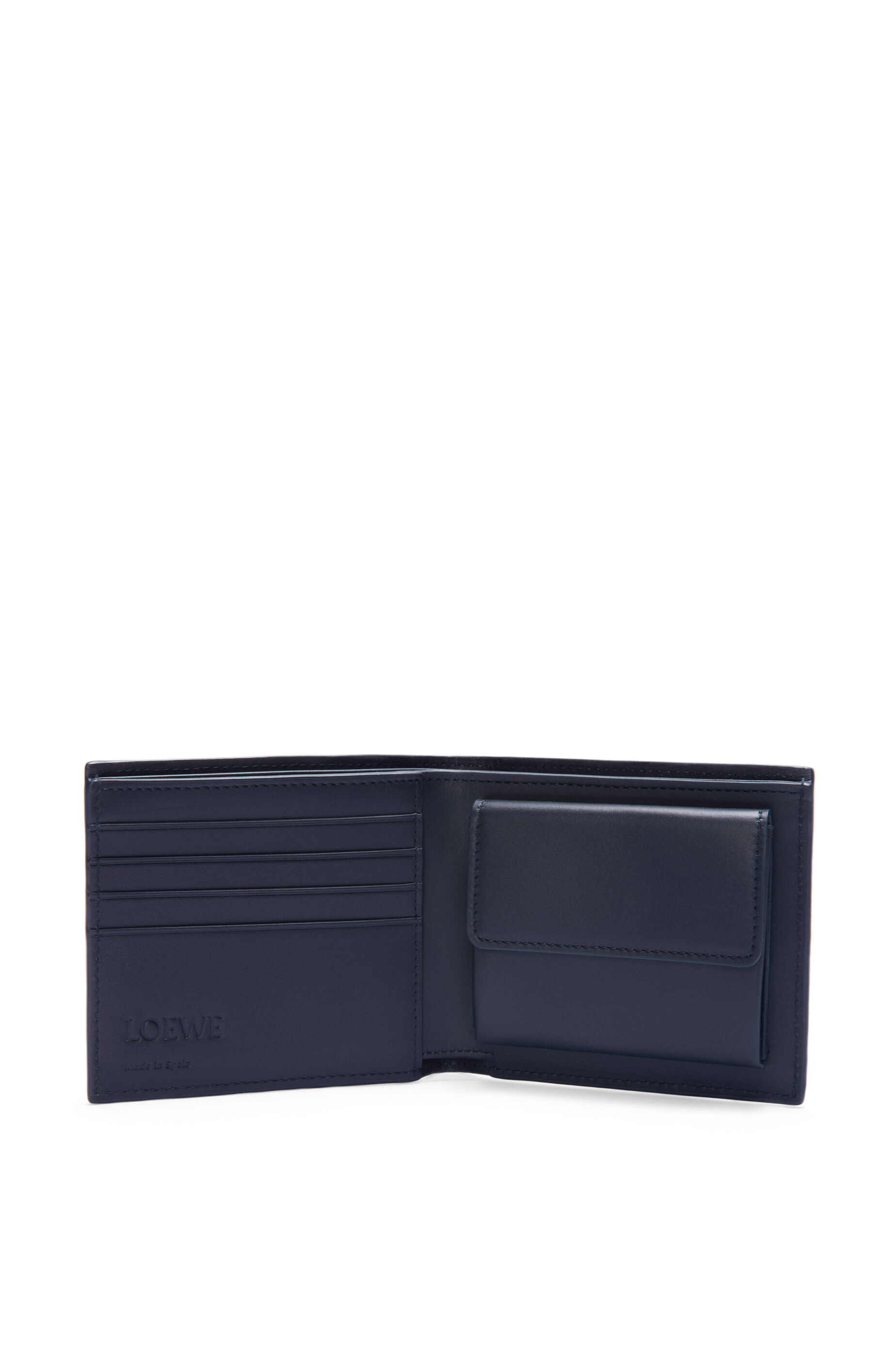 バイフォールド コインウォレット（テクスチャードクラシックカーフ） ディープネイビー - LOEWE