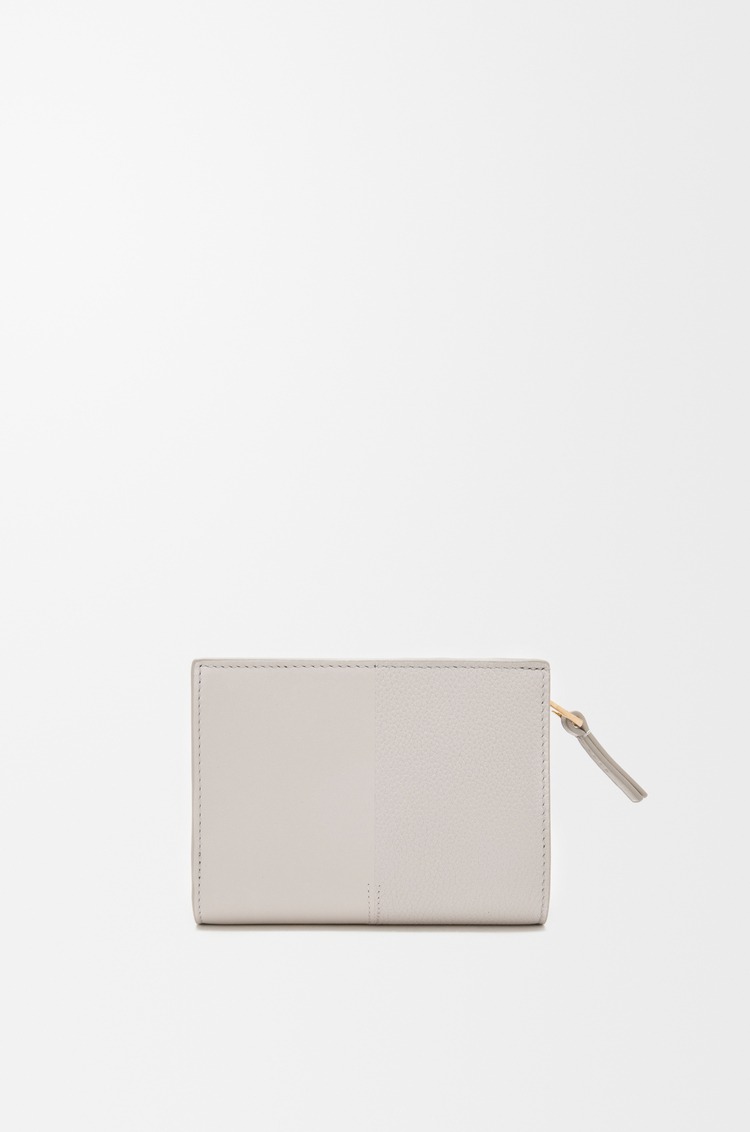 LOEWE デュエット コンパクトウォレット（スムースカーフ&グレインカーフ） ライトゴースト