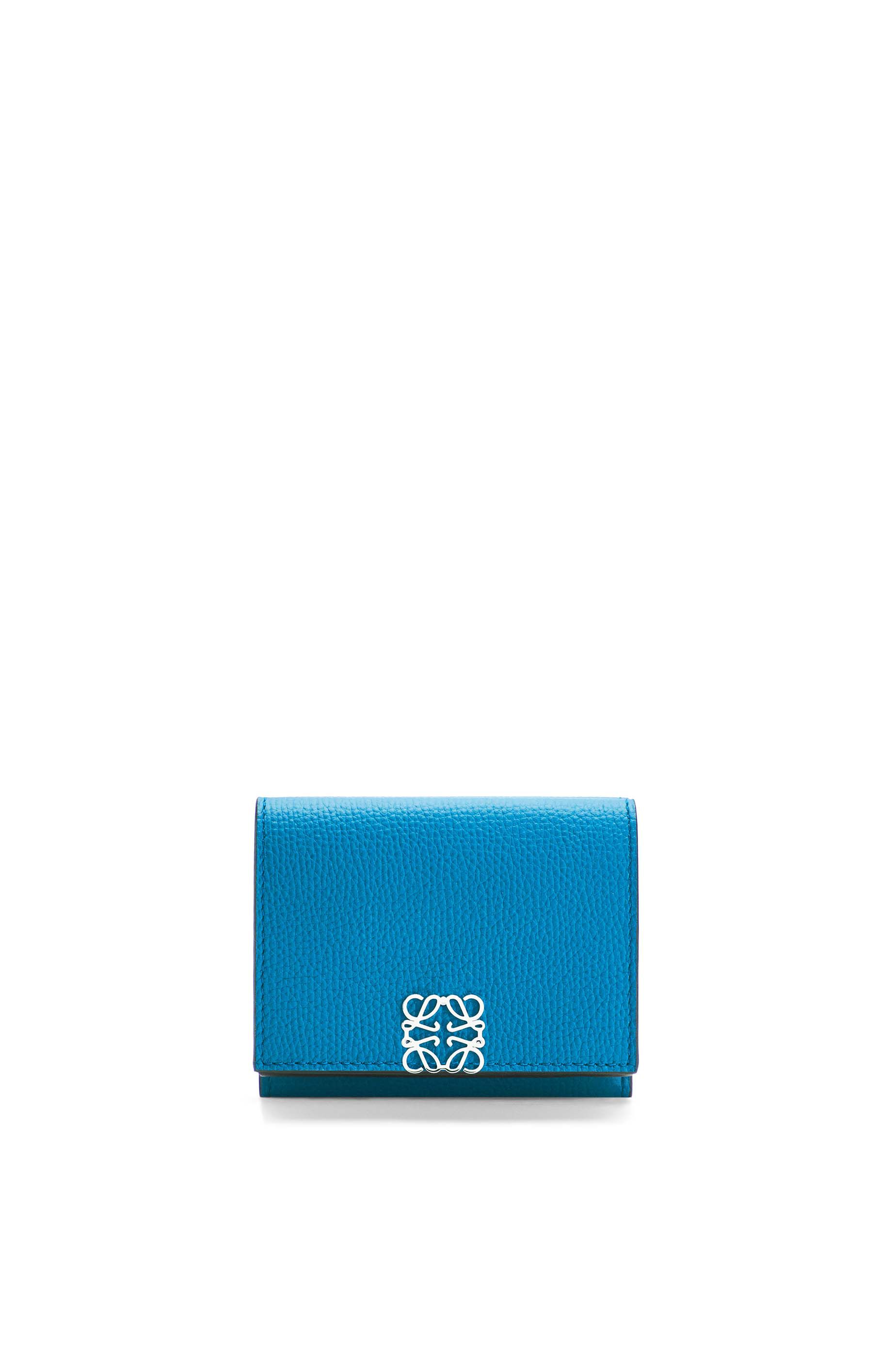 アナグラム トライフォールド ウォレット ペブルグレインカーフ タン Loewe