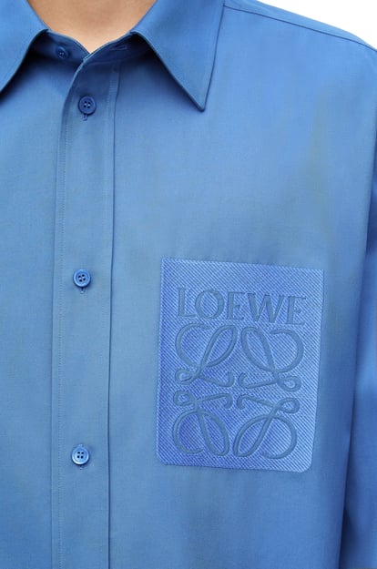 LOEWE Camicia in cotone BLU RIVIERA plp_rd