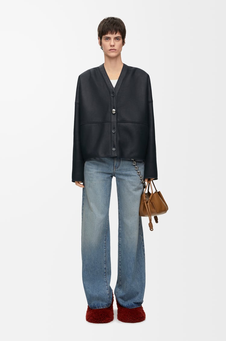 LOEWE Cárdigan en lana de oveja Azul Marino