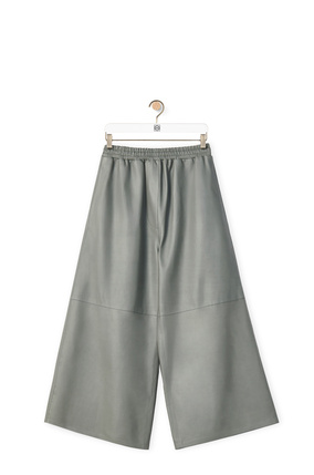 LOEWE Cropped trousers in nappa Grey