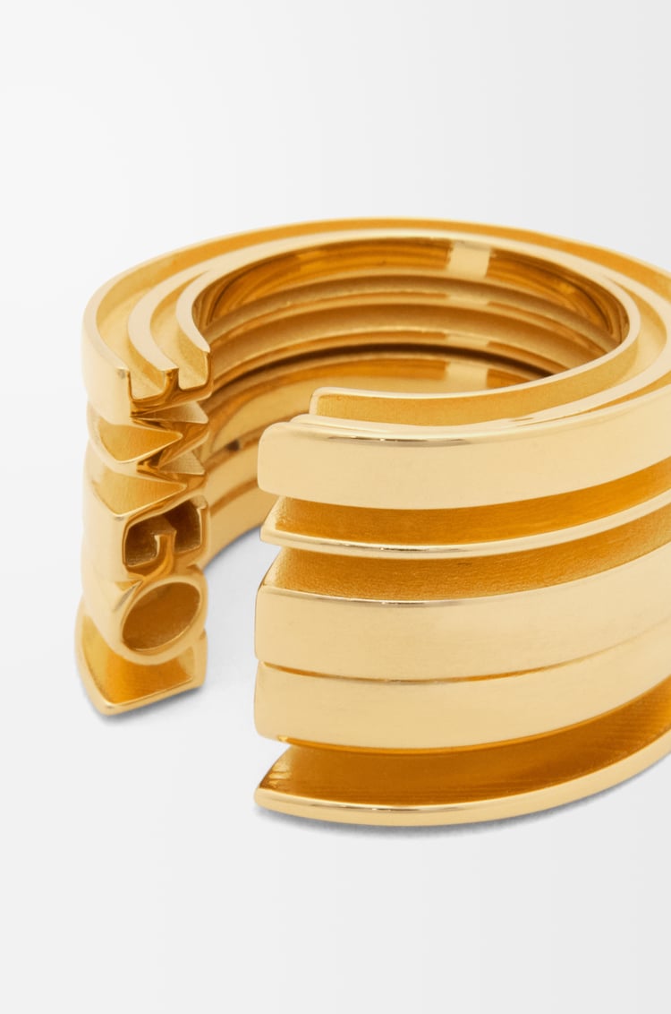 LOEWE LOEWE Graphic ring in sterling silver Gold