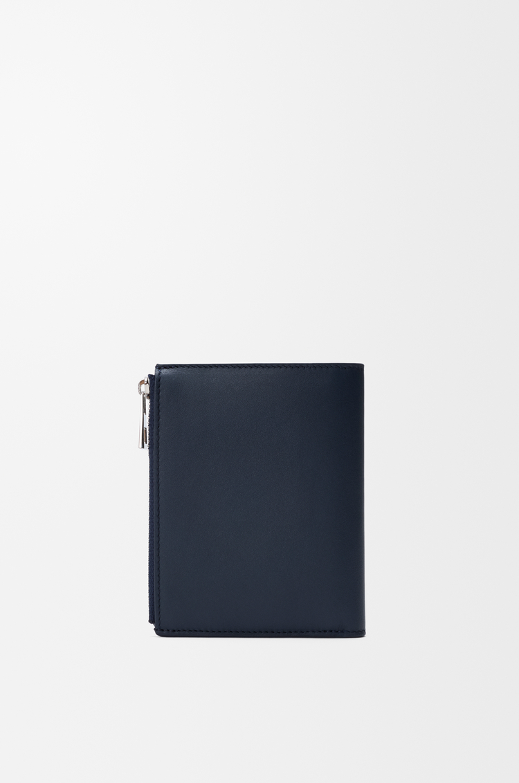 LOEWE 经典牛皮革 Flag 窄版紧凑钱包 深海军蓝/宝蓝色