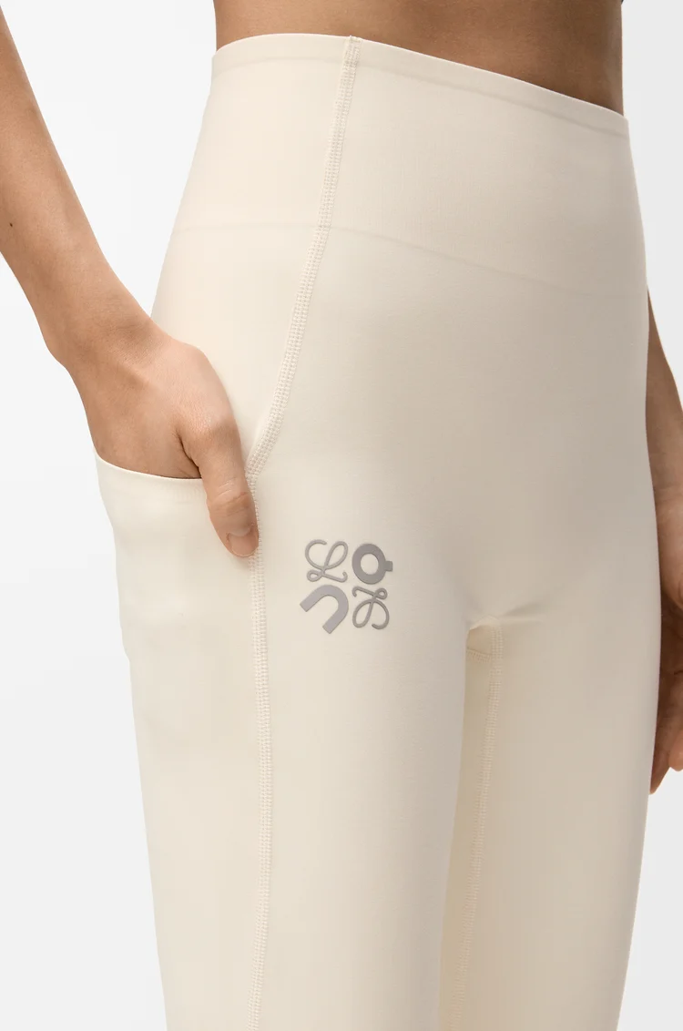 LOEWE Pantalon bootleg souple en jersey technique Ivoire