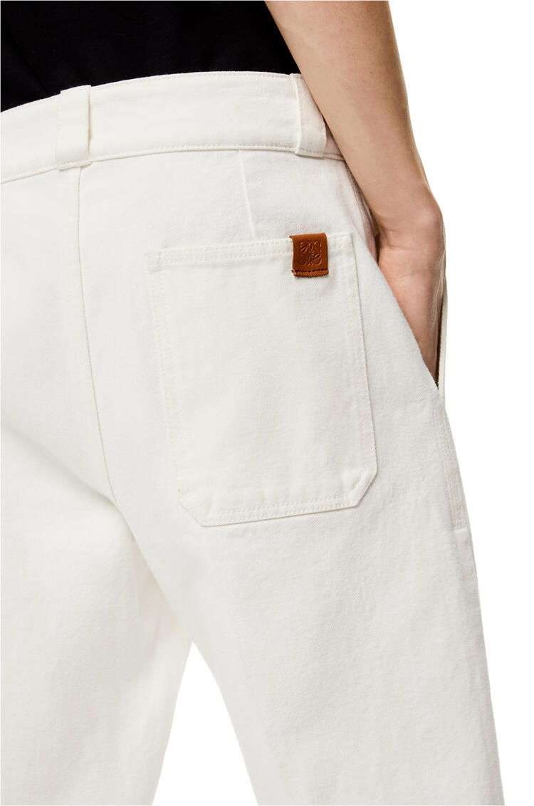 LOEWE Pantalón en dril de algodón Blanco pdp_rd