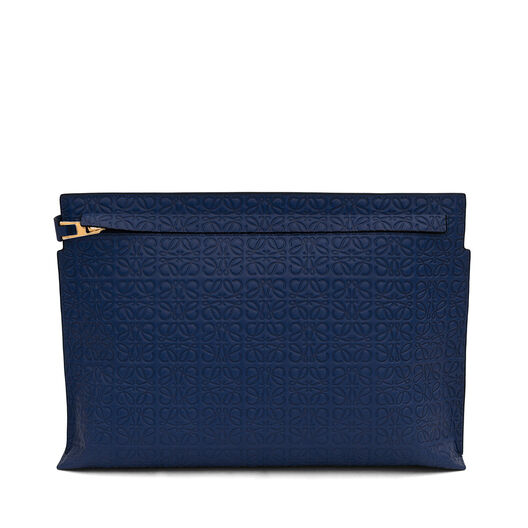 LOEWE T Pouch Repeat Navy Blue LOEWE T Pouch Repeat Navy Blue all