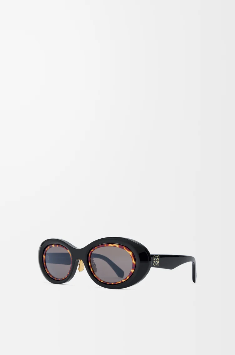 LOEWE Mini Anagram Oval sunglasses Black