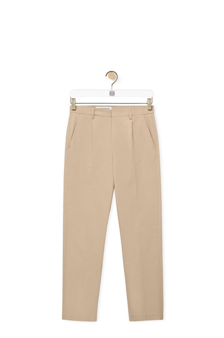 LOEWE Tapered chino trousers in cotton Beige