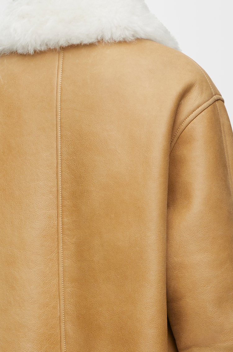 LOEWE Jacket in shearling White/Gold