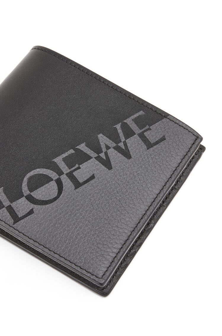 LOEWE Signature bifold wallet in calfskin Anthracite/Black pdp_rd