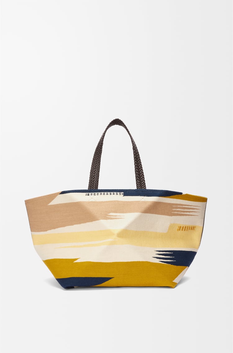 LOEWE 超大号帆布 Puzzle Fold 手袋 多色