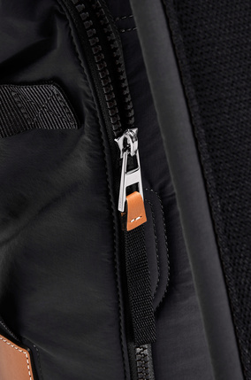 LOEWE Roll top backpack in recycled nylon Black plp_rd