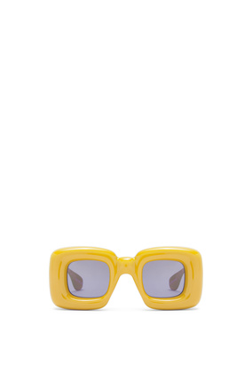 LOEWE Gafas de sol rectangulares en acetato Amarillo