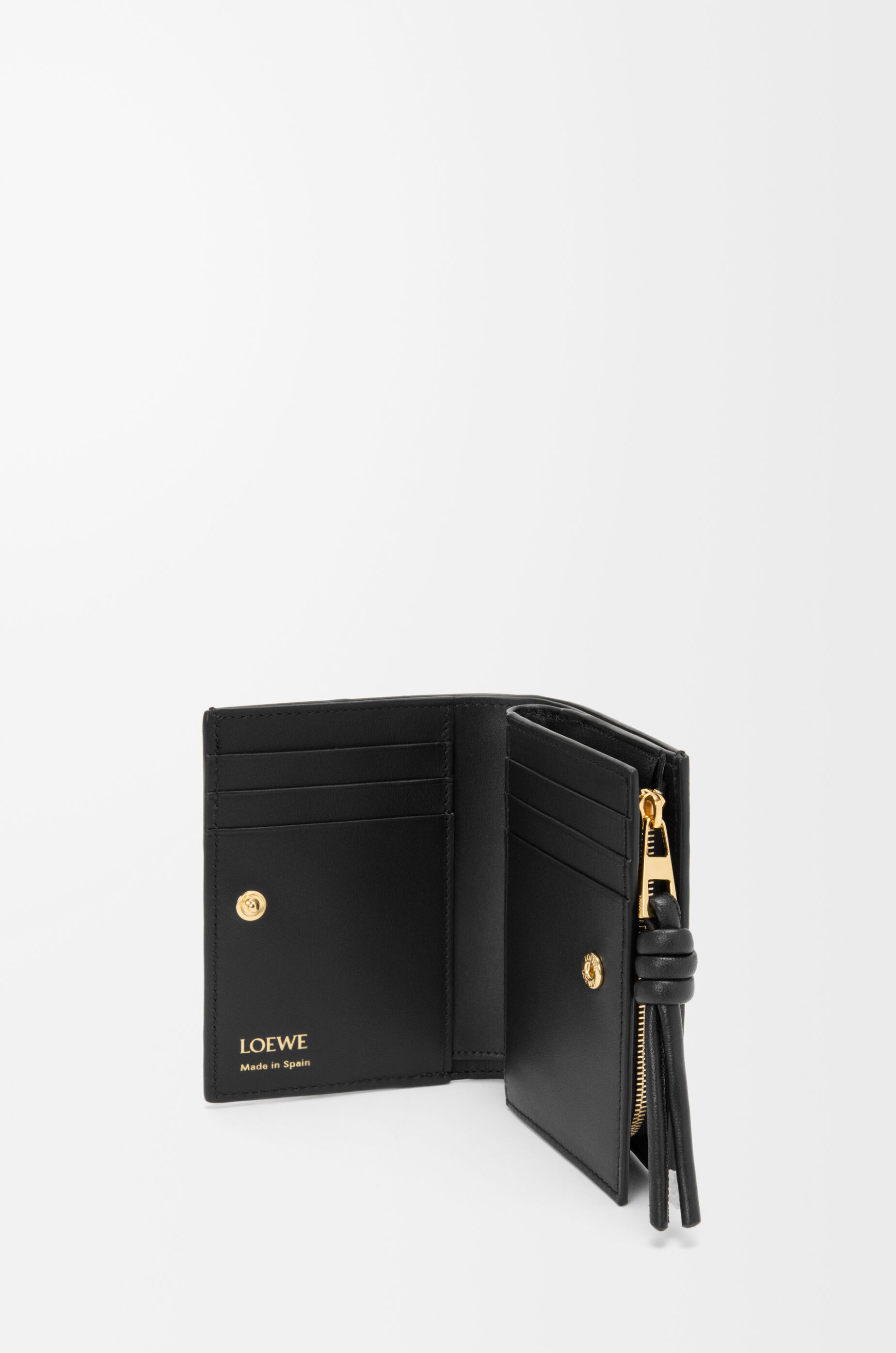 LOEWE ノット コンパクト ウォレット ノット コンパクトウォレット（イール） ブラック - LOEWE